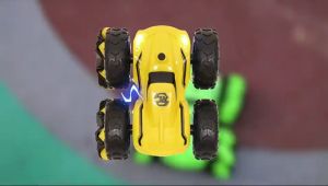 Remote Control Toy Car 2 in 1 Side Wheel Remote Control Stunt Car High Speed Low Speed 3.7V Four-drive High-speed Charging Light Drift Car