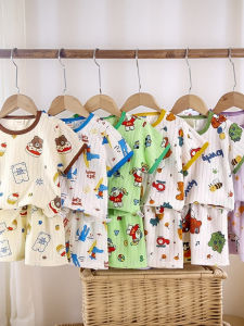 Cotton Breathable Kids Pajamas Two-Piece Set