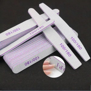 1/510pcs Thick Double Side Nail Files 100/180 Nail File for Nail Polishing Manicure Tools