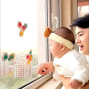 Baby Shine Mainan Fidget Spinner Baby Mainan Mandi Bayi Mainan Putar Genggam Sensor Motorik Bayi