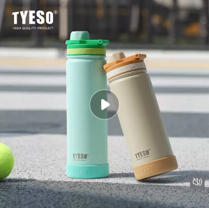 TYESO Thermal Flask Vacuum Insulated Water Bottle Kids & Students Friendly BPA Free