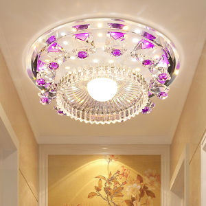Crystal Aisle Light Living Room Dining Room Ceiling Lamp Hallway Corridor Crystal Lamp Bedroom Balcony round Ceiling Lamp