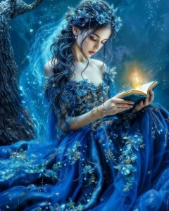 Acrylic Paint By Numbers Mystical Woman Oil Painting Package Art Picture For Bedroom Wall Adults Hand Painted Unique Gift