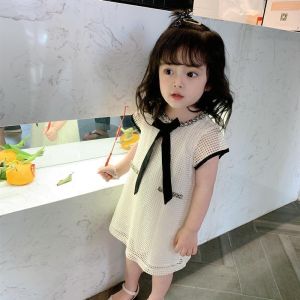 [PRINCESS KESLI] 0-7 Tahun Dress Creamy Anak Perempuan Baru Rok warna solid Gaun putri musim panas