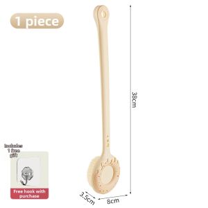 Dead Skin Remover Soft Bristle Long Handle Bath Brush