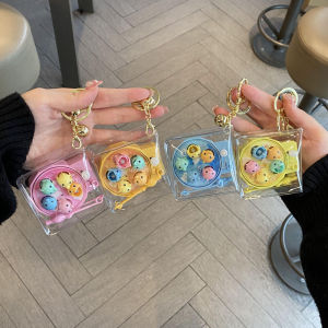 Cute Mini Petri Heil Wind-up Toy Keychain Kids Puzzle Small Game Model Decoration Doll Pendant