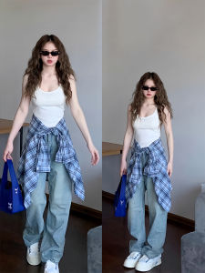 Áo ba lỗ không tay màu đen nguyên chất dành cho nữ có miếng đệm ngực phong cách hở lưng cho mùa hè Dây đeo vai mịn bên trong khi mặc