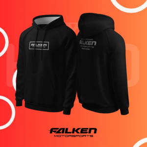 Hoodie Sweater Jaket Jumper HSCLO FALKEN RAGLAN BLACK HOODIE Bahan Fleece Jaket Lengan Panjang Ukuran Jumbo Big Size XS S M L XL XXL 3XL 4XL 5XL
