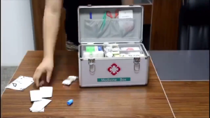 Household Medicine Box Aluminum Alloy Multi-Layer Medicine Cabinet First Aid Storage Box