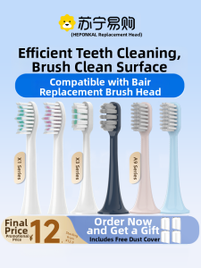 Universal Electric Toothbrush Heads Compatible with Bayer X1/X1plus3/X3/Xi3/A9/i3/supins Deep Cleaning Adult Toothbrush Heads