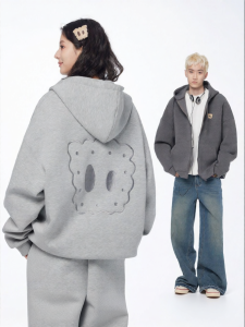 dangerouspeople | Embroidered Cotton Loose Fashion Hoodie