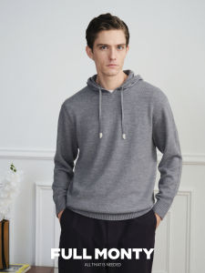 Knit Wool Hooded Top
