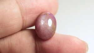 85 ชุด พลอยแดงสตาร์ ดิบ (Unheated Ruby Star 6 Ray) ทรงไข่หลังเบี้ย ปริมาณ 6