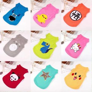 Dog costumes Dog Cartoon Pet Cat Vest Teddy puppy dog clothes spring and summer small dog Pet Cloth