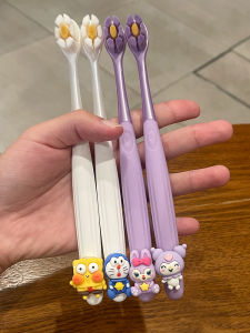 Cute Couple Soft Bristle Toothbrush Wide Head Thin Bristle Student Friendly Creative Design Family Pack Adult Oral Care