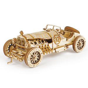 3D Car Wooden Puzzle Scale ModelDIY Model Kit Handcraft GiftHome DecorationMechanical Model Kit Building ToyBirthday/Chri