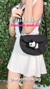 [ SG Ready Stocks ]Cute Panda Crossboday Bag | Canvas shoulder bag