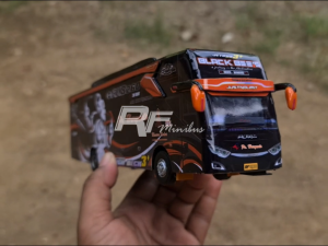 Miniatur Bus Po. Haryanto (Black Bees) Skala 1:50