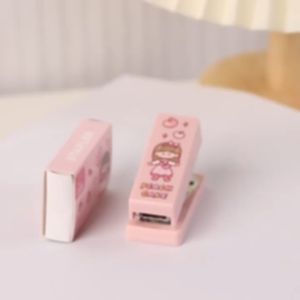 Cute Cartoon Portable Stapler Set Mini Student Office Stationery Supplies