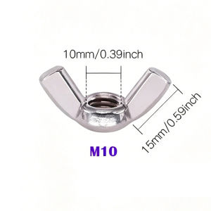 45/100/125/150/152PCSButterfly Nut Carbon Steel Butterfly Nut Yuanbao Nut Butterfly Hand Twisted Sheep Horn Yuanbao Nut