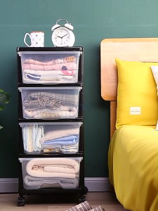 INHO L34cm (3-6 Layers) Multipurpose Moveable Storage Cabinet/Box/Drawer With Trolley With Wheels