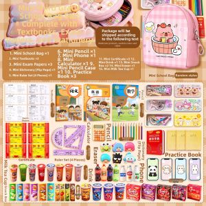 Mini Girls Backpack Set School Supplies