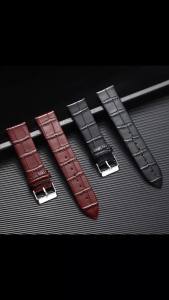 langley | 12/14/16/18/20/22mm Soft Leather Strap for Seiko for Omega Watch Band Bamboo Pattern Cowhide Bracelet Sport Waterproof Wristband