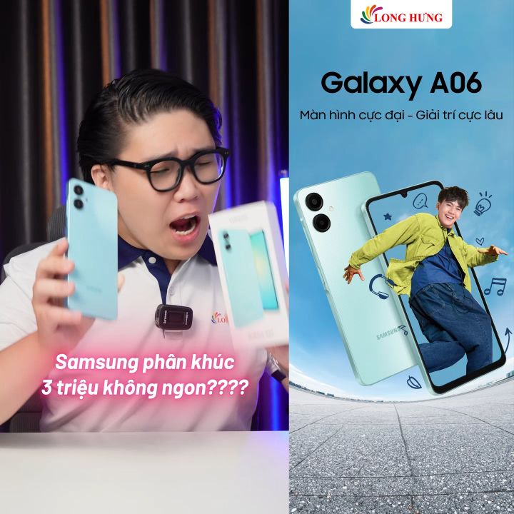 Điện thoại Samsung Galaxy A06 (4GB/64GB) - Hàng chính hãng - Màn hình ...