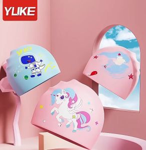 Mũ Bơi Trẻ Em YLIKE Silicon Chống Nước Tuyệt Đối Mũ Bơi Cho Bé Mũ Bơi Chống Nước