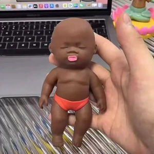 Decompression Black Doll Pinch Fun African Palm Small Doll Strange Interesting Funny Ugly Doll Ventilatory Toy Childrens Toys 娜塔莎