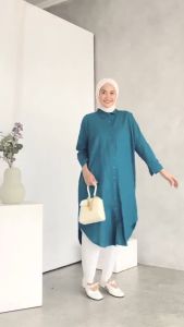 Kemeja Wanita Linen Dwyne Tunik: Desain Modern & Nyaman