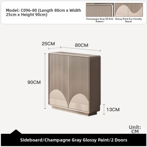 Super Thin Modern Luxury Storage Cabinet 25cm