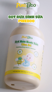 Bọt Rửa Bình Sữa Cho Bé PineBoo 500ml – Enzyme Sinh Học Từ Vỏ Dứa Dịu Lành Và An Toàn Cho Bé