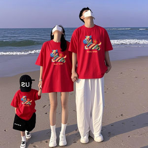 Red Pure Cotton Short Sleeve T-shirt