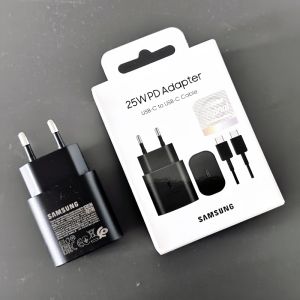 Samsung | Original Samsung 25w Charger Type C Super Fast Charge Adapter For Galaxy S25 S24 Ultra S23 S22 Plus S21 S20 FE Note 10 20 Ultra