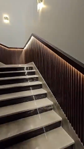 Vishop Fluted Wall Panel (Min 4pcs)Panel Dinding Beralur WPC Panel PVC Wood Strip Series Panel Wall Decoration Design Panel-2900x16x23mm