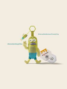 LONGKUI | SpongeBob V-Gesture Ugly Fish Keychain