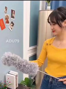 [FREESHIP ❤️] Chổi Quét Trần Nhà Gấp Gọn Thông Minh Lau Bụi Cán Inox Dài Cao 2m8 Có Thể Bẻ Cong Điều Chỉnh Độ Dài ADU79