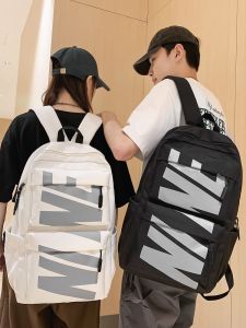 Fashion Brand Schoolbag Mens and Womens Sports Fashion Large-Capacity Backpack Men Casual Travel Bag Junior High School High School Backpack