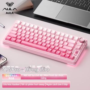 AULA | Bàn Phím Cơ Không Dây Ba Chế Độ với Màn Hình Hiển Thị