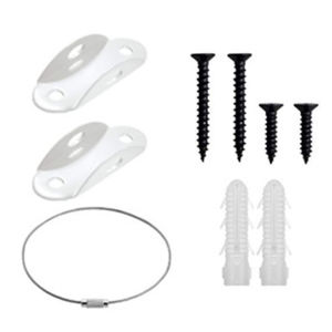 Anti-Tip Furniture Anchors High-Strength Metal Safety Furniture Locks Kits 400lbs Load-Bearing Stability Bookshelf Installation
