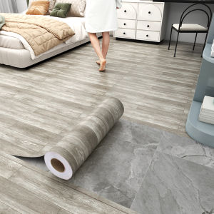 Thickened Self-Adhesive Wood Grain PVC Floor Stickers Waterproof Wear-resistant Home Decorations Patch up Decals
