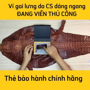 [FREE SHIP] Ví Da Cá Sấu [GAI LƯNG CÁ SẤU ĐAN VIỀN RẤT ĐẸP] VS1V08N