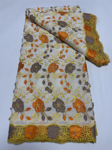 5 Yards African Lace Fabric Cotton Swiss Voile Lace In Switzerland WMS8101 High Quality Nigerian Lace Fabric For Wedding Dress