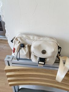 2025 New Korean Style Nylon Casual Crossbody Bag Lazy Style Student Single Shoulder Armpit Sports Multi Pocket Womens Bag