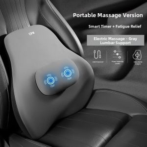 Adjustable Massage Lumbar Support Back Cushion