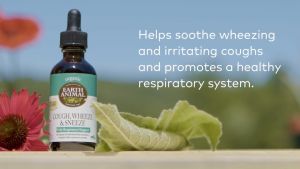 Thảo mộc hữu cơ hổ trợ hô hấp cho chó mèo Earth Animal - Cough Wheeze & Sneeze - Giảm ho hắt hơi thở khò khè