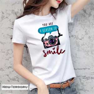 BAYAR DI TEMPAT(COD)-Kaos Terbaru CAMERA Kaos Branded Premium Kaos import Terkeren Kaos wanita Dewasa kaos Wanita Distro terbaru Atasan Kekinian Murah Lengan Pendek Tumblr Tee Casual T-shirt Cotton Combed Tshirt Pakaian Olahraga Santai Remaja