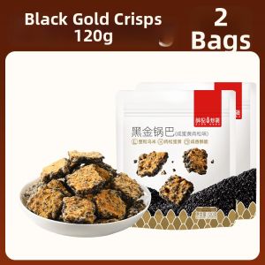 XUEJICHAOHUO | Black Gold Savory Egg Yolk Floss Crispy Rice Pot Chips 120g