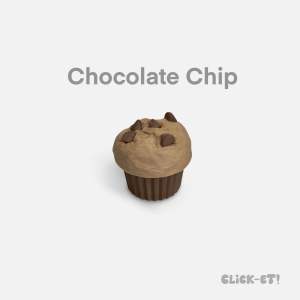 CLICK-ET! Muffin Clicker Keychain by Slycelab 3D Printed Cute Fidget Toy for Stress Relief